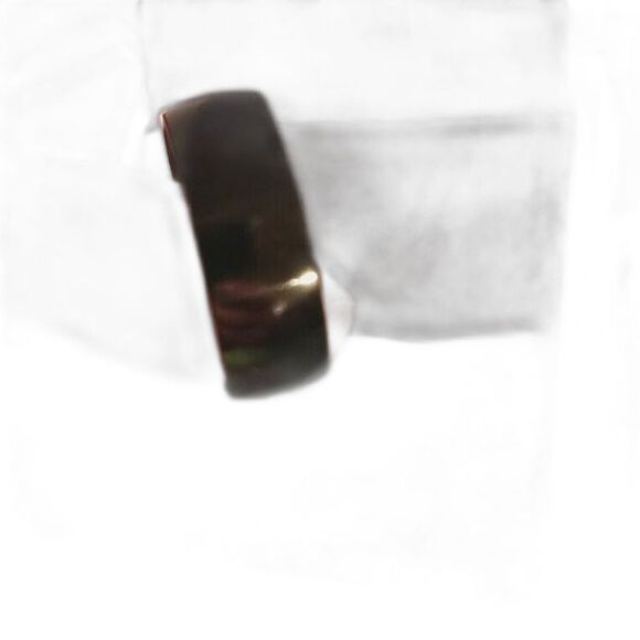 8MM Men Womens Black Titanium Ring Couples Engagement Wedding Band - Picture 3 of 4